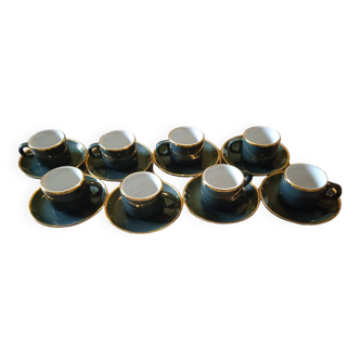 Set of 8 real vintage porcelain cups