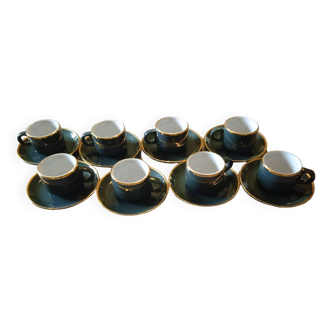 Lot de 8 tasses véritable porcelaine vintage