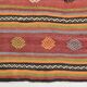 6x12 Long Wide Red Striped Kilim Rug,  190x356Cm