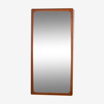 Danish rectangular mirror with frame in teak, 1960s