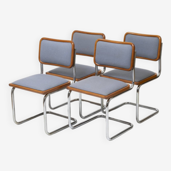 Set of 4 Cesca B32 chairs by Marcel Breuer, produced by Bene, Austria, 1980s