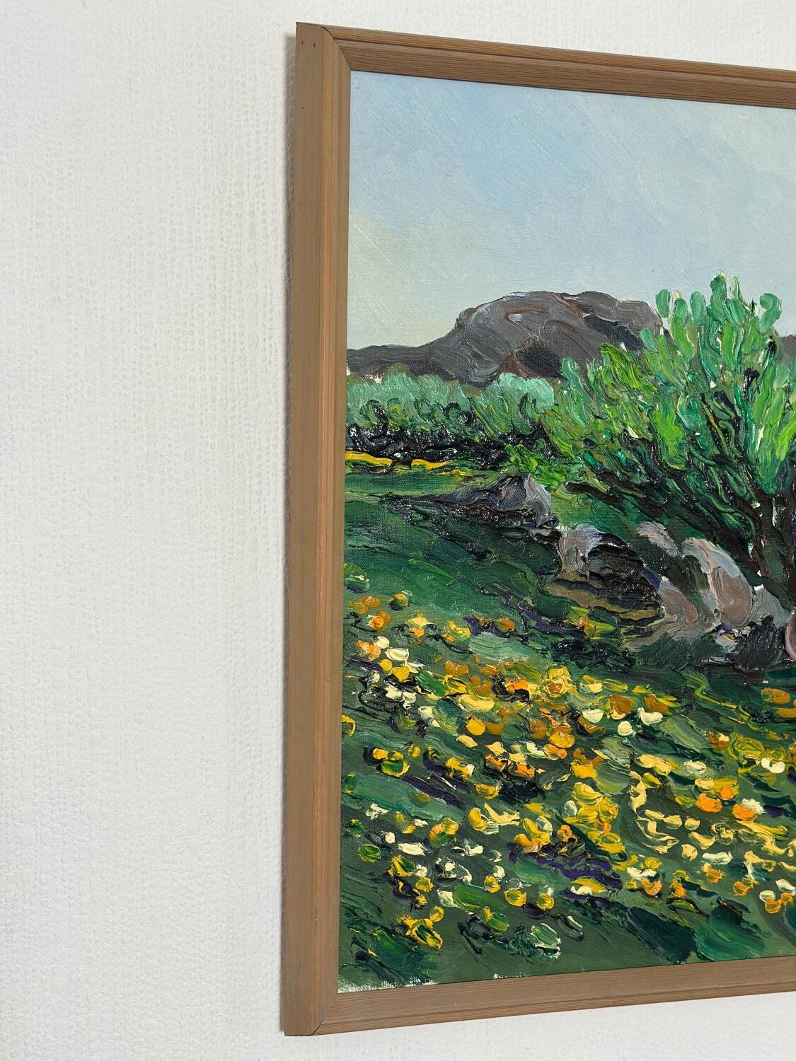 Swedish oil on canvas – “flowers” by lars "bjönni" andersson