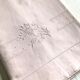 Antique linen and cotton towel dyed in soft pink