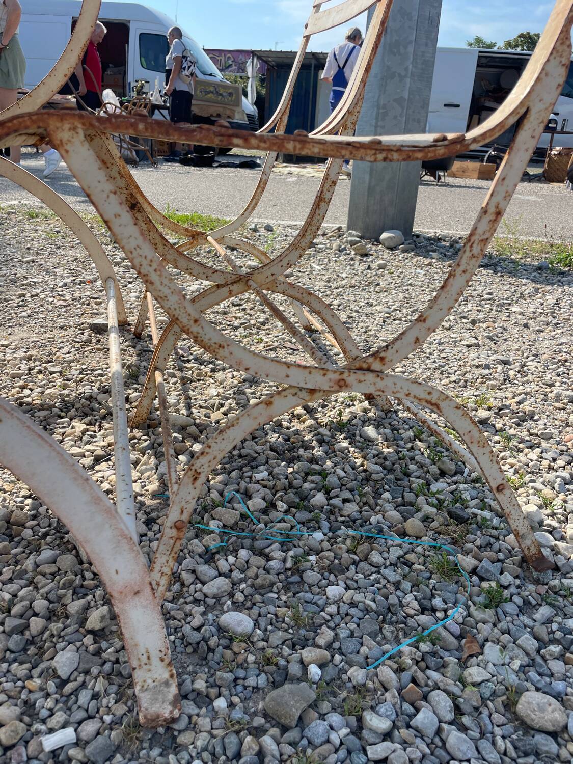 Wrought iron garden furniture 1900