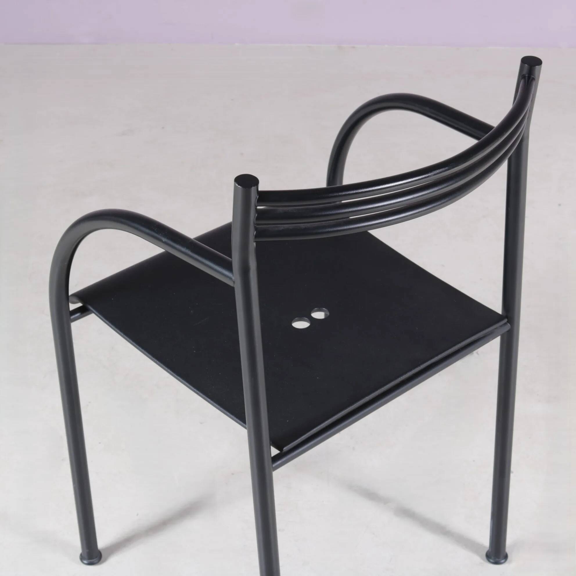1980s dining chair by Philippe Starck for Baleri Italy