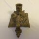 LED cellar candlestick 18- 19th open décor fleur de lys