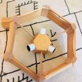 Scandinavian style wooden hanging lamp
