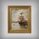 Painting "Sailboat on Calm Sea", oil on canvas – late 19th century