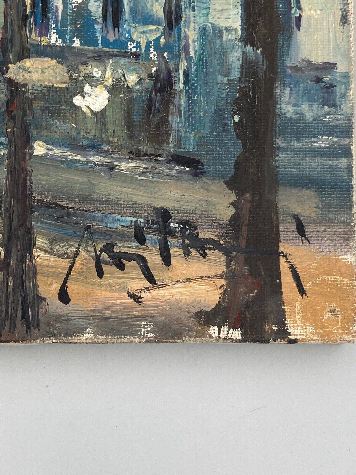 Oil on panel by Gino Milani Paris Saint-Pierre de Montmartre 1975
