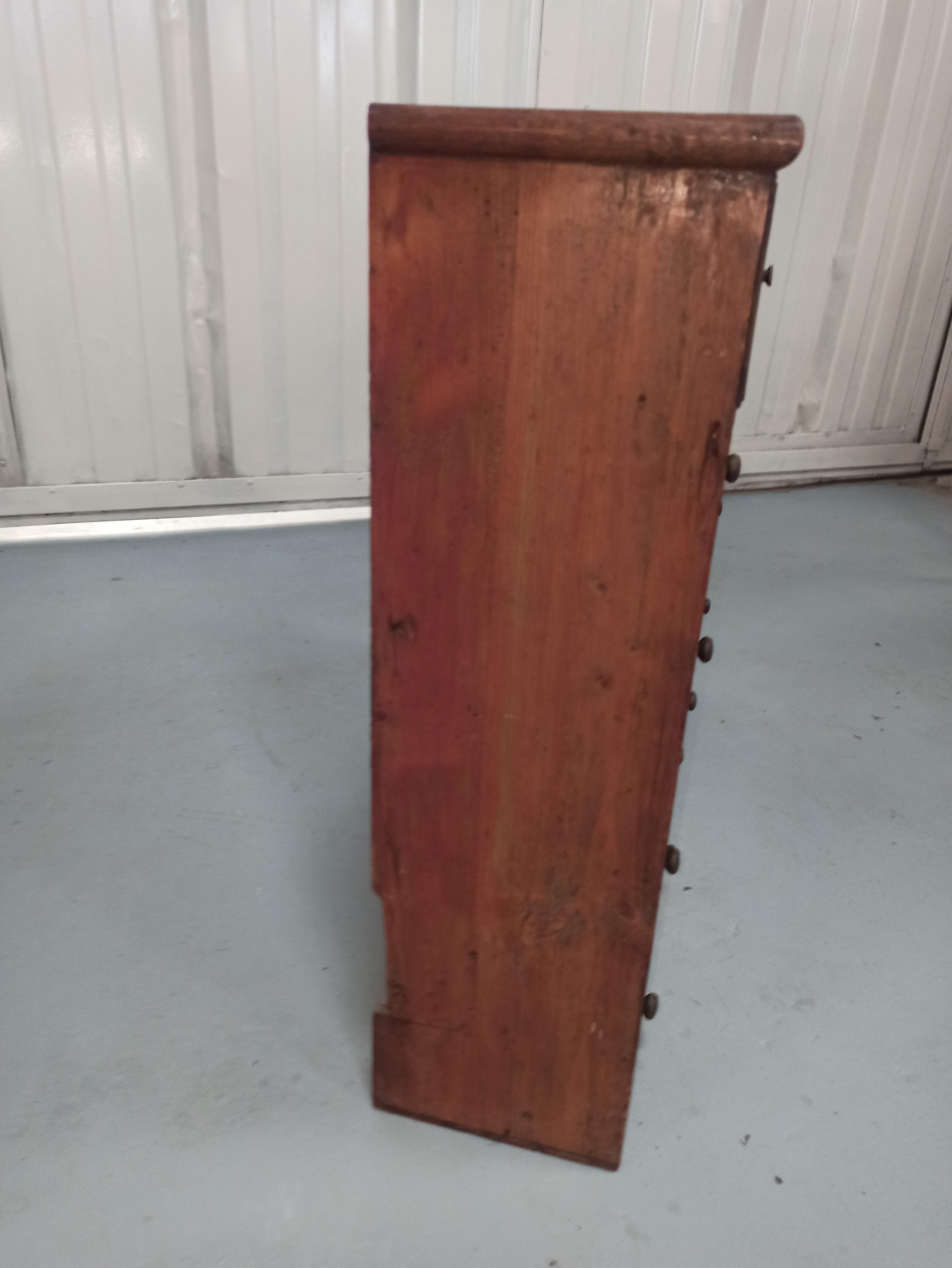 Hardware furniture wood multiple drawers old