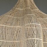 Immense rattan suspension in the shape of a flower, tulip, corolla H1m D1m50