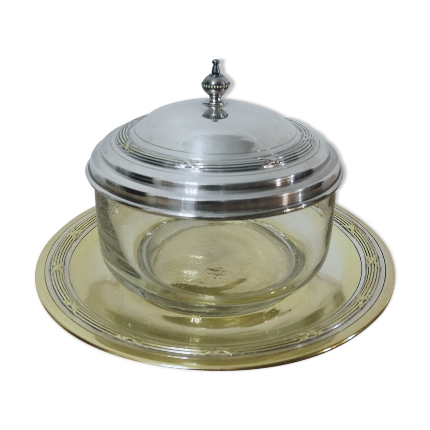 Silver and vermeiled metal candy