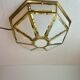 Hollywood Regency, Brass, Ceiling Lamp by Deknudt, Belgium, 1980s