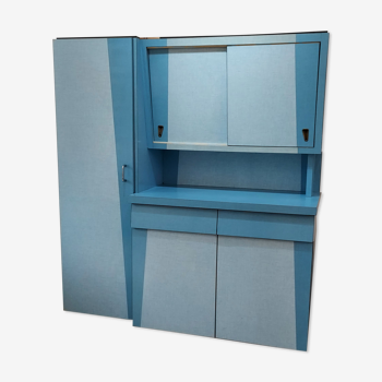 Buffet formica vintage blue 60s