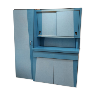 Buffet formica vintage blue 60s