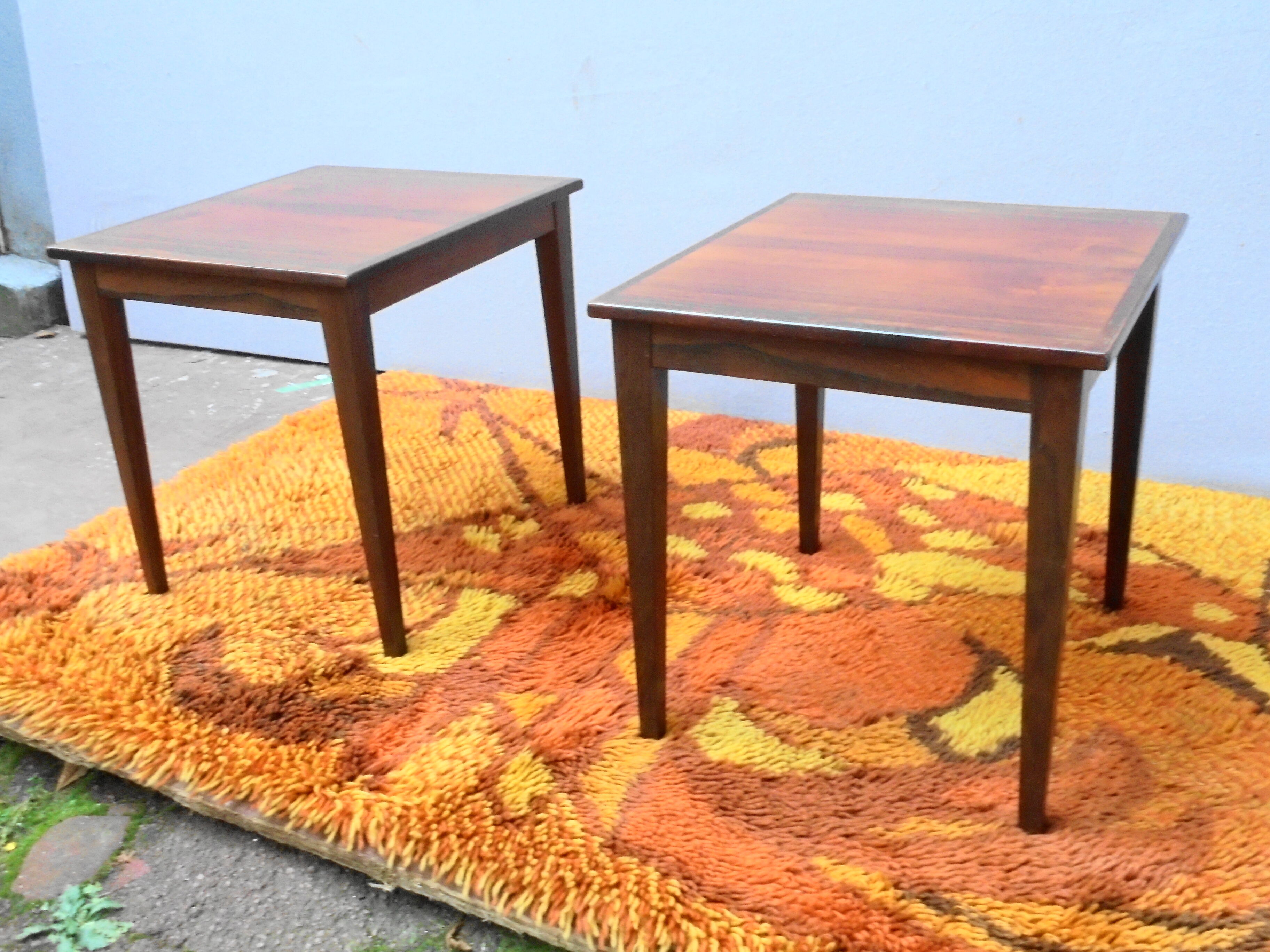 Danish rosewood nesting tables from the 60s edited by Kvalitet Funktion Form