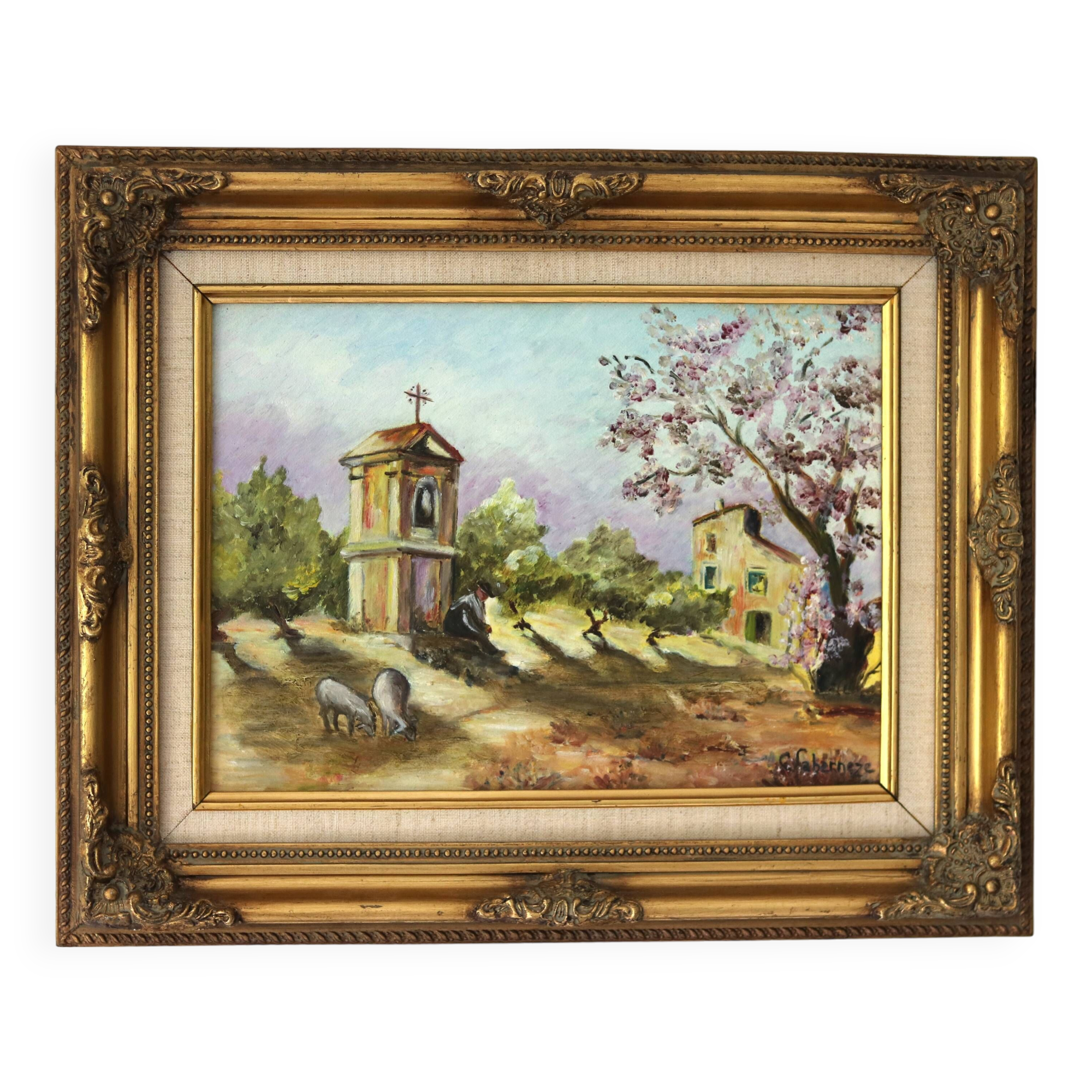 Provençal landscape painting
