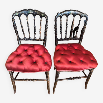 Paire de chaises Napoléon III