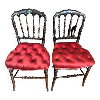 Paire de chaises Napoléon III