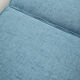 1960s 2-seater sofa in cherrywood middle blue, Wilhelm Knoll