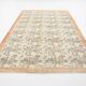 Tapis en laine et coton à décor floral