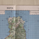 Map Bastia Cap Corse 1981