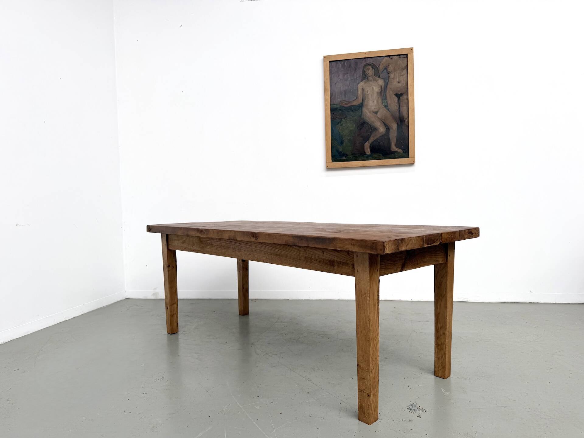 Table en chêne massif – années 50