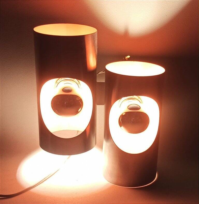 Space Age wall light from the 1970s.