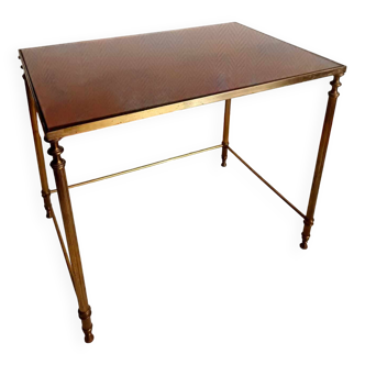 Gilded bronze side table from Maison Baguès