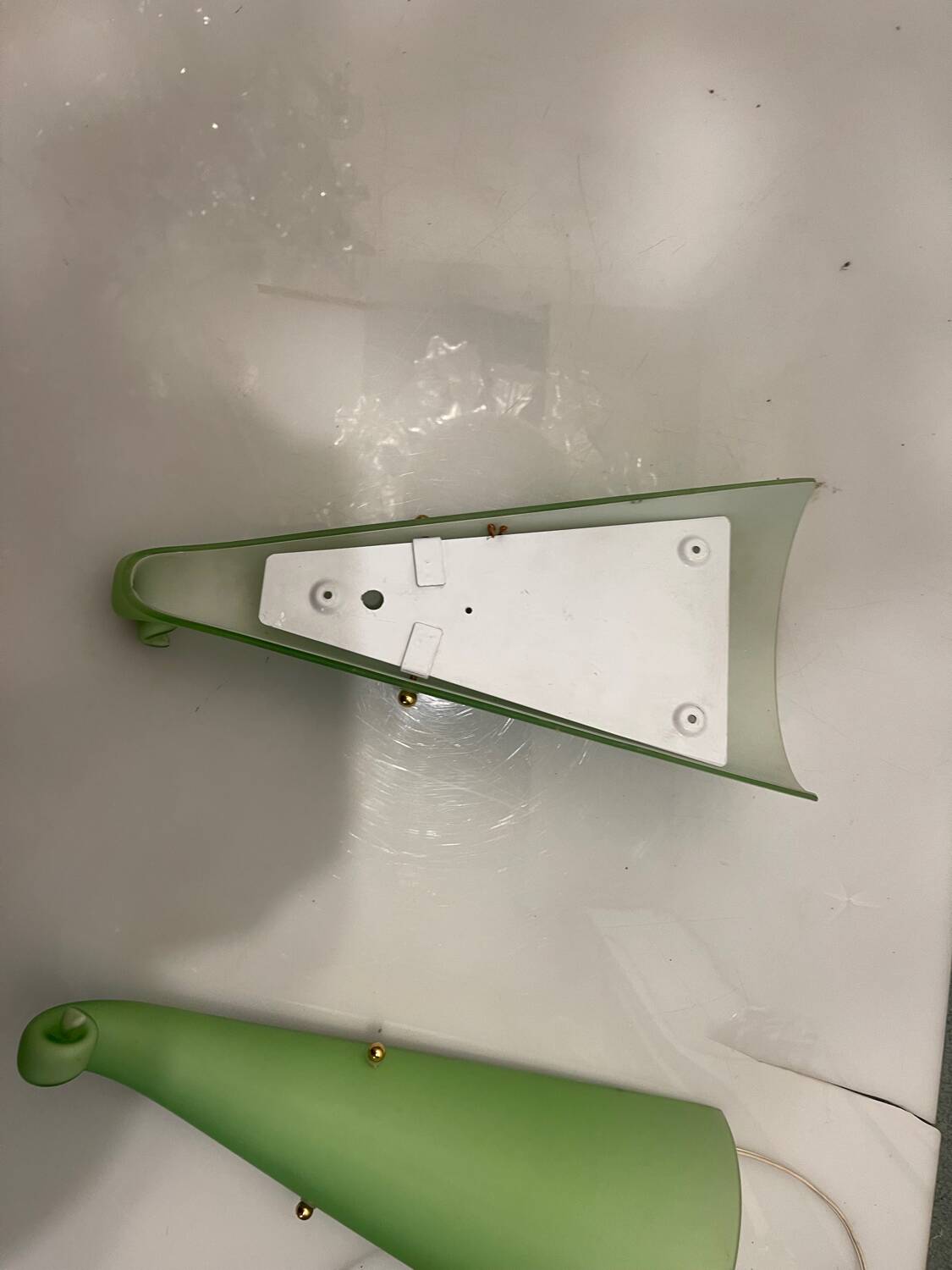 Green Murano Glass Sconces Set of 2 1970’s