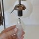 Large Mid Century Chandelier / Vintage Copper Gooseneck Pendant Light / Space Age / Yugoslavia 80's