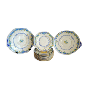 Ancien service dessert porcelaine