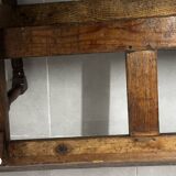 Banc en chêne du 19 e siècle