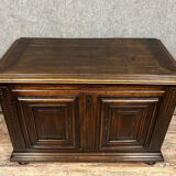 Sideboard has function as a Louis XIV period chest in solid walnut
