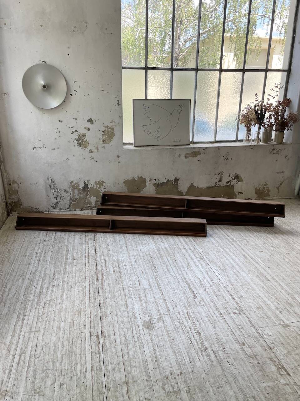 XL wooden wall storage