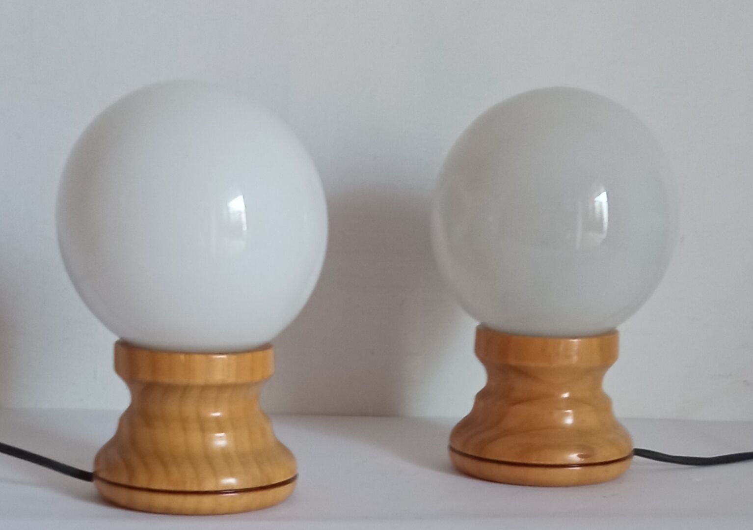 Pair of bedside lamps