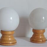 Pair of bedside lamps