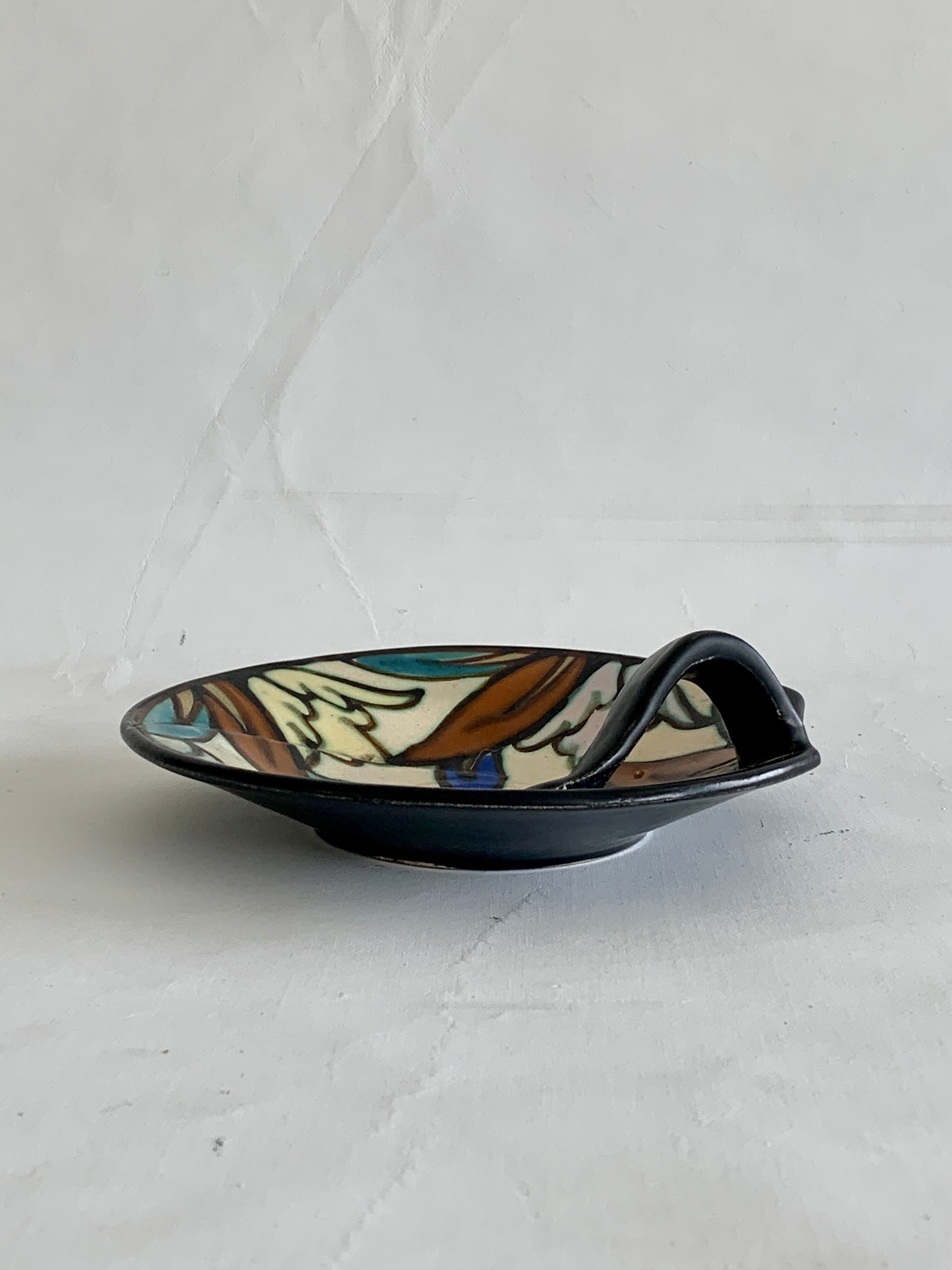 Ceramics Montoise empty art deco pockets