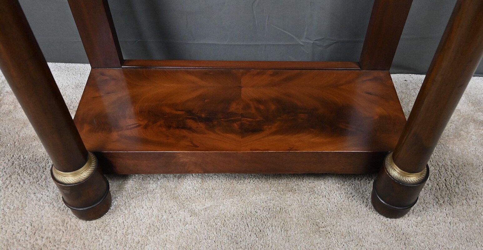 Petite console en acajou, style Empire – XIXe