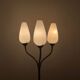 Lampadaire à 3 flûtes, circa 1950