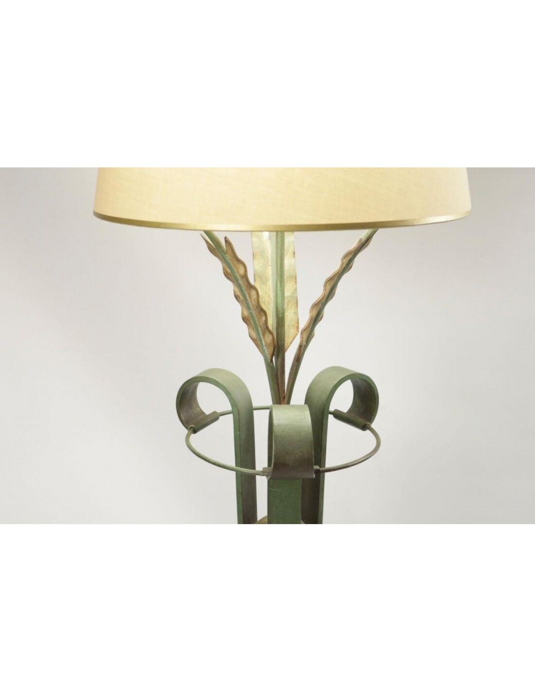 Wrought iron floor lamp from the 1940s
