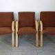 Restored Bow Wood armchair by Steiner, 1950s