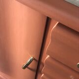Terracotta vintage chest of drawers