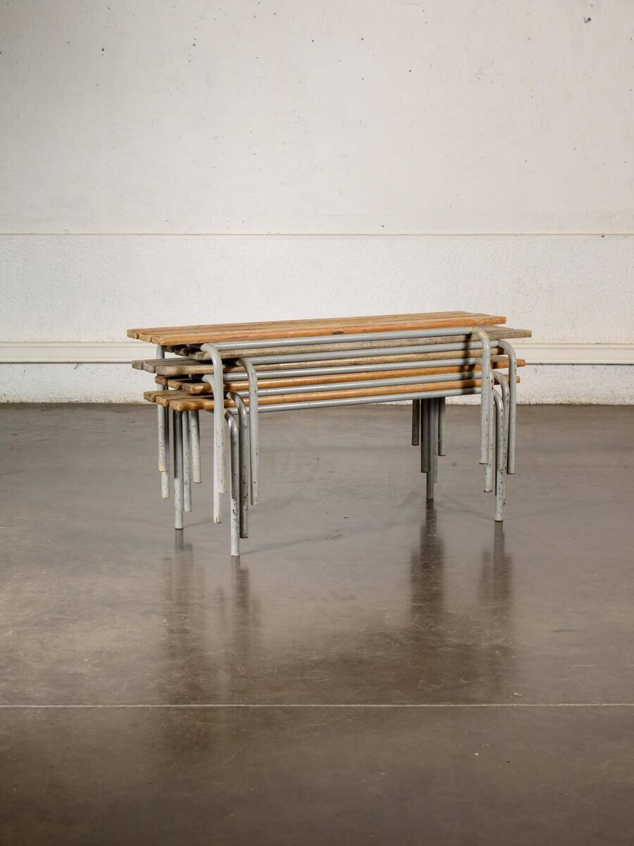 Vintage school bench