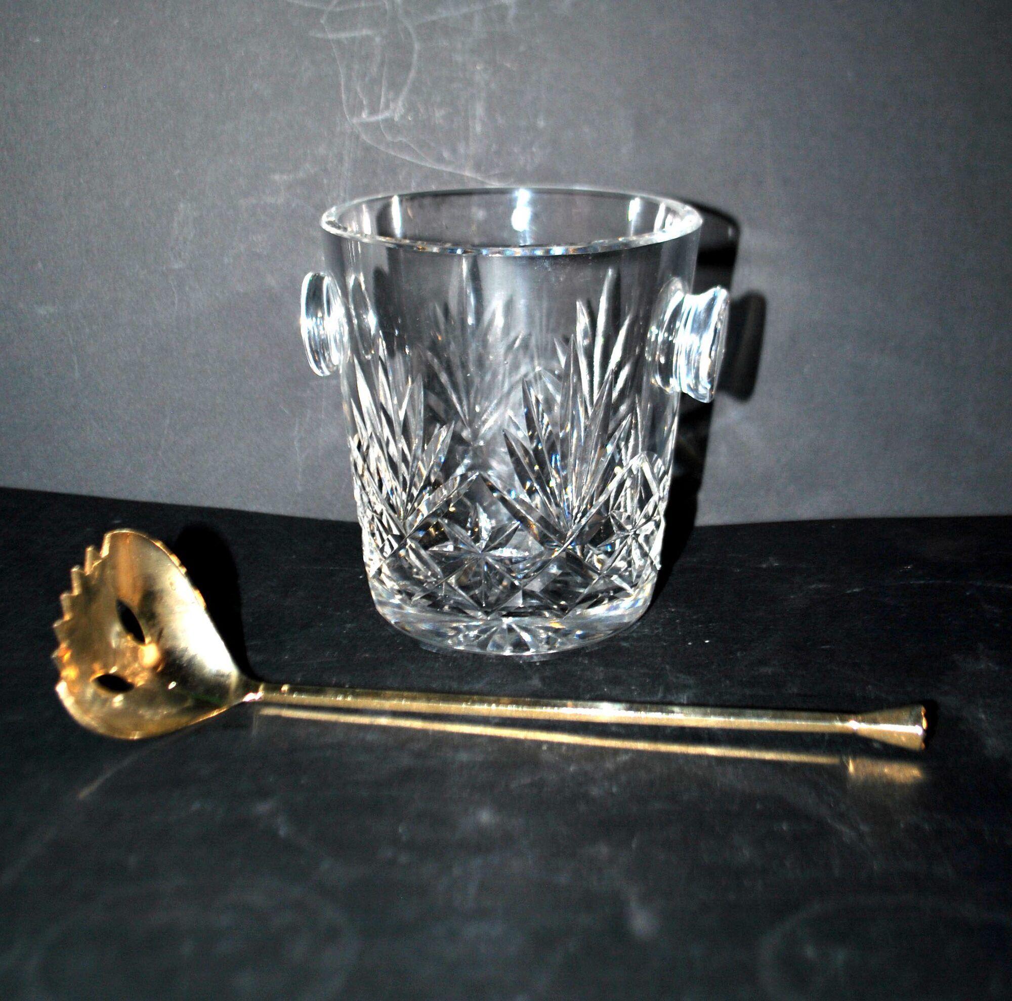 Cut crystal ice bucket Saint-Louis model Massenet H12cm