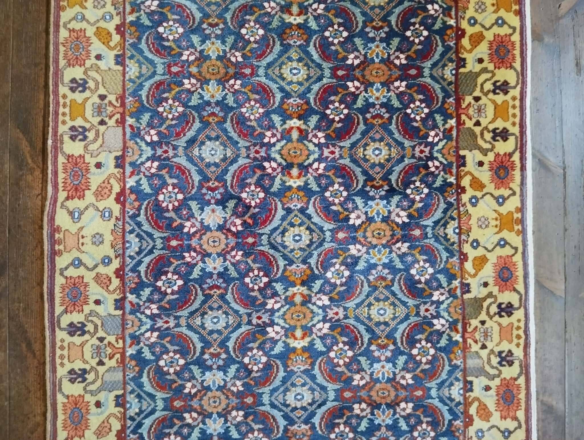 Tapis Indo Herati fait main 157x90cm