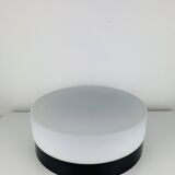 Erco round opaline wall light from the 1960s