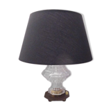 Art-deco lamp in crystal and brass