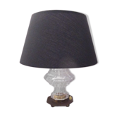 Lampe art-déco en cristal et laiton
