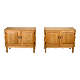 Danish Mid-Century Henning Kjærnulf Oak Bedside Cabinets or Sideboards